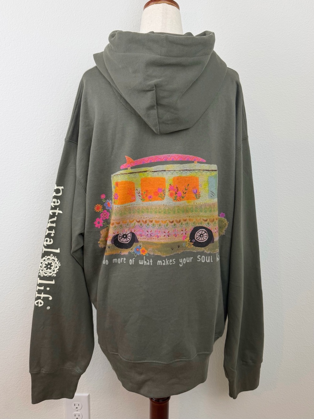 Natural Life Hoodie Sweatshirt - Makes You Happy Size Large - Picture 9 of 12